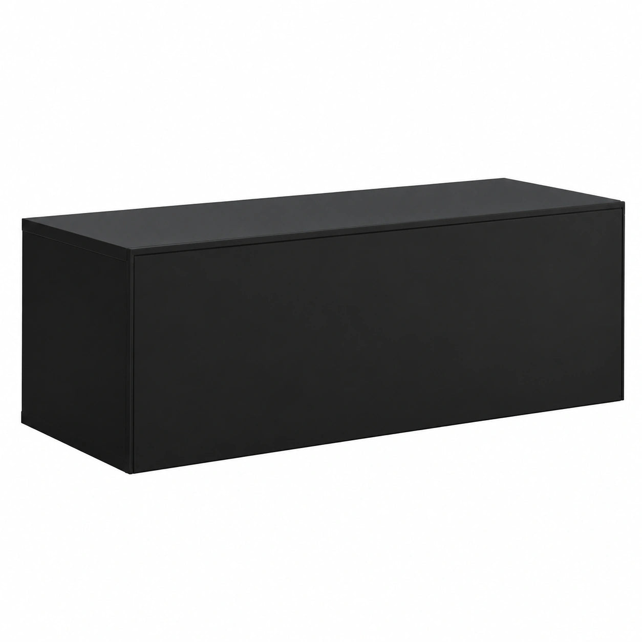 Meuble TV, coloris noir, 100,2 x 36,5 x 30 cm, pour le salon
