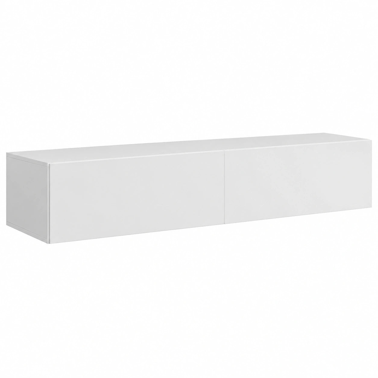 Meuble TV, 37,8 x 100 x 30 cm, coloris blanc, pour le salon