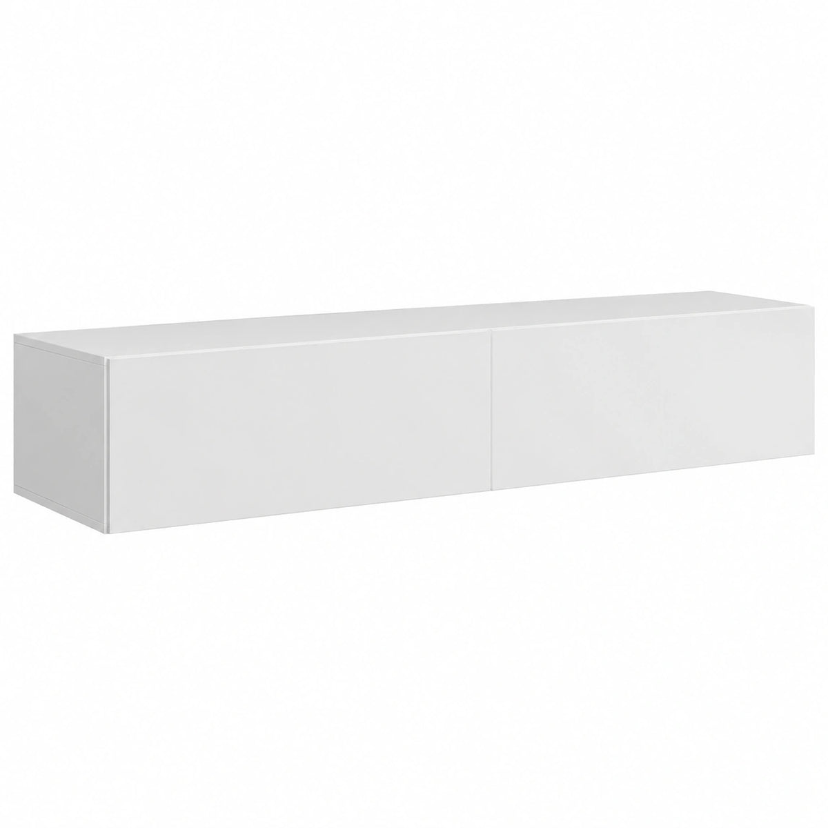 Meuble TV, 37,8 x 100 x 30 cm, coloris blanc, pour le salon