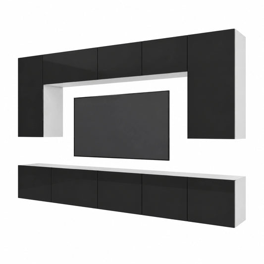 Meuble TV, coloris noir, pour le salon
